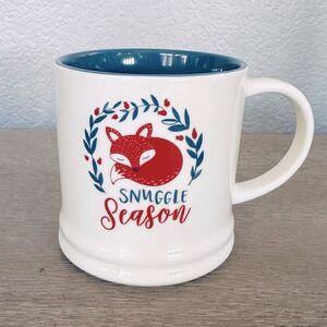 Christmas Fox Snuggle Season Holiday Ceramic Threshold Mug